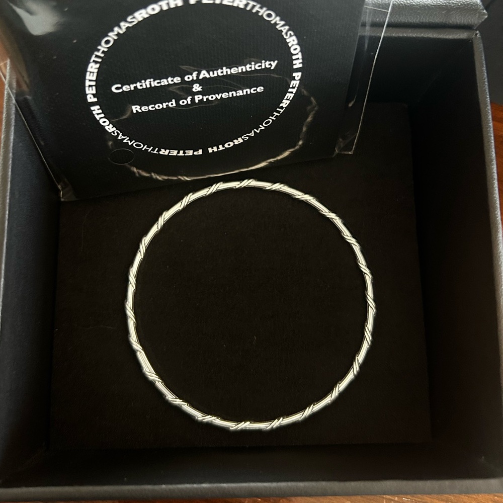 BRAND NEW Sterling Silver 2mm Bangle Bracelet - Peter Roth